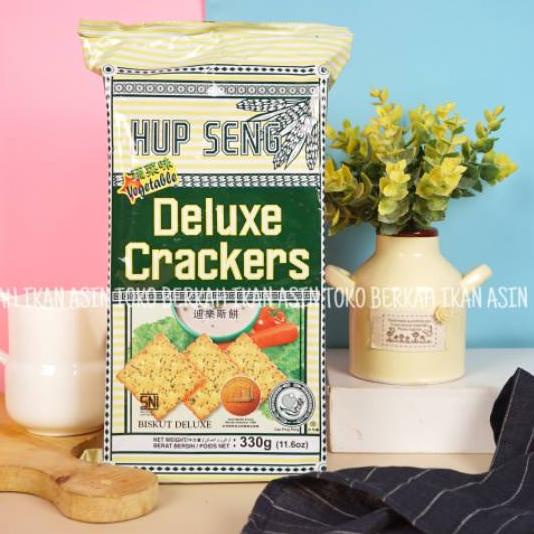 

Diskon✔️Hup Seng Deluxe Crackers 330gr Vegetable / Hupseng Biskuit Sayur|RA5