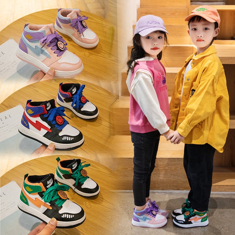 Smilesky Sneaker Sepatu Anak Laki-laki Import Kids Ukuran 26-37 Usia 3-9 Tahun