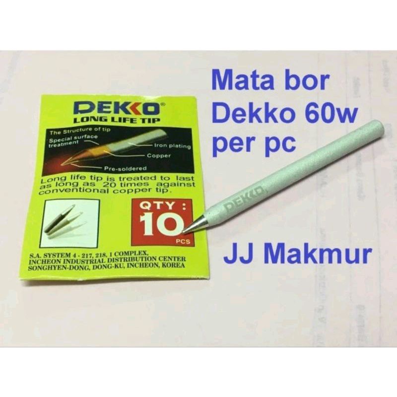 Mata Solder Dekko 60w ORIGINAL Korea Soldering Iron Timah Deko 60 watt