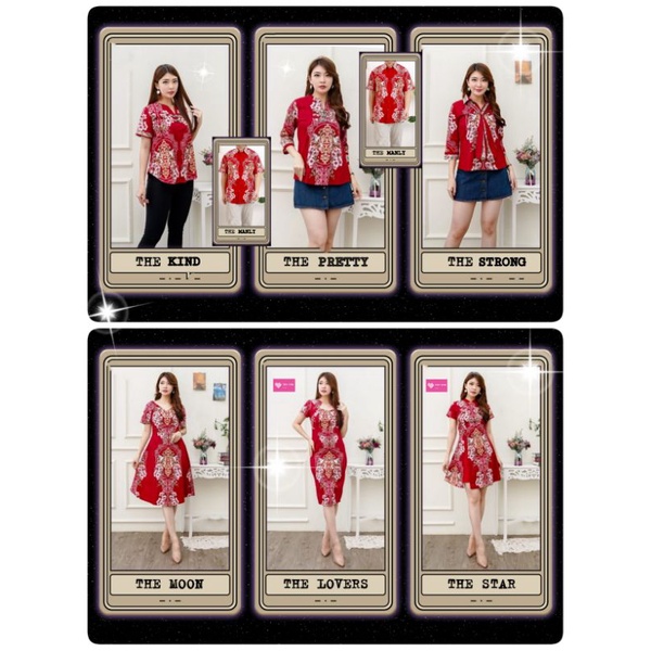 Koleksi Seragam Batik Cheongsam Couple Imlek Cny Merah