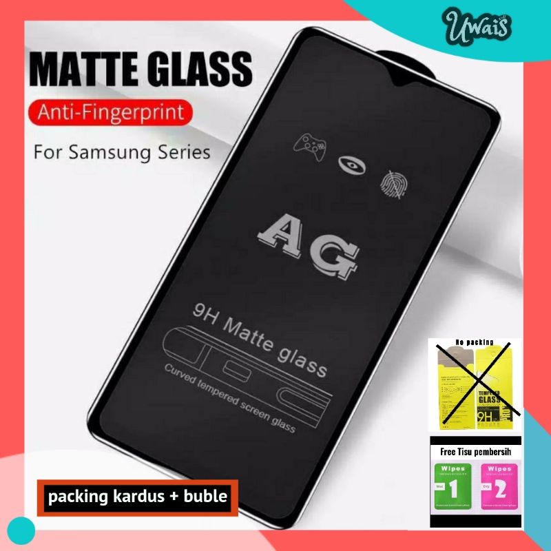 TG Tempered glass MATTE AG hitam doff gelap anti minyak full cover layar Infinix Smart 4 5 6 hot 10 10s 9play 10play 11play 11 play 11 12i 30i note 10 apple iphone  6 6G 7 7G