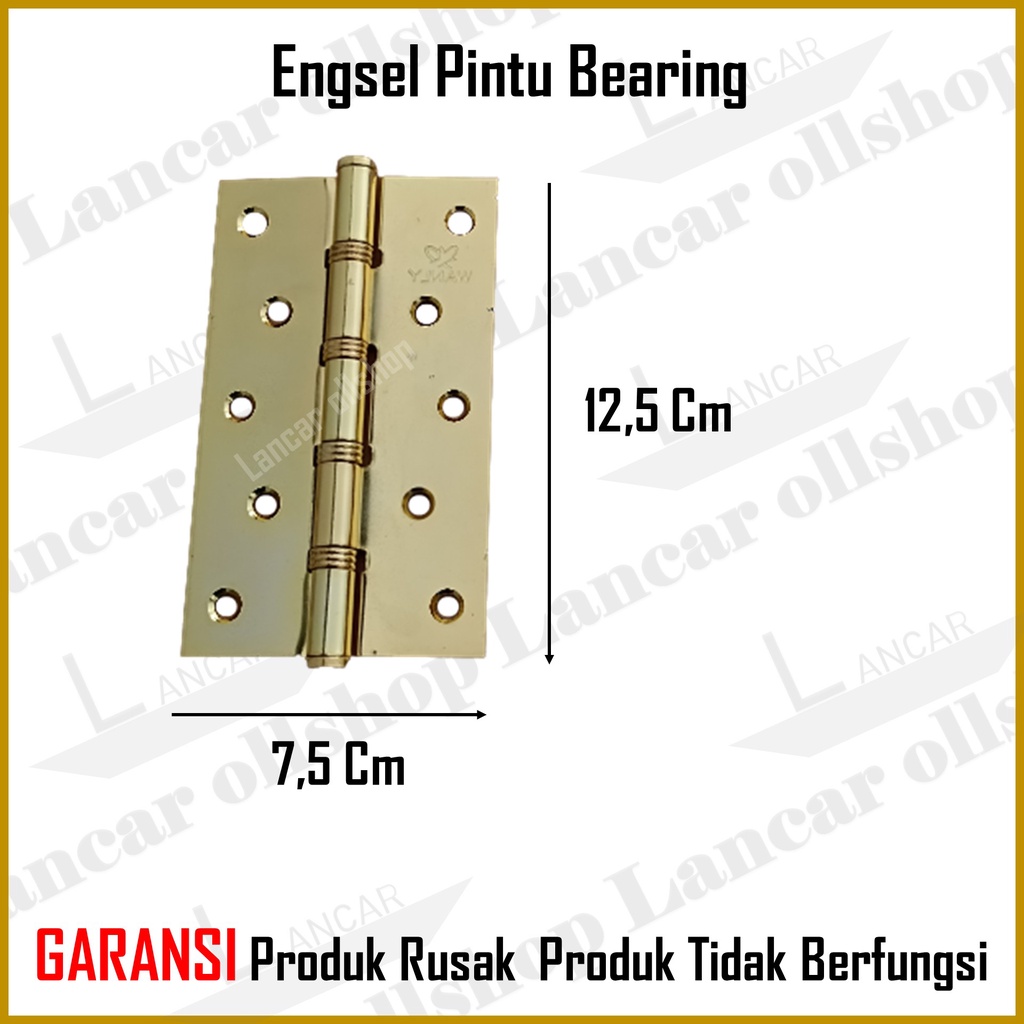 Engsel pintu bearing 5 inch GP / Engsel jendela / Engsel pintu rumah 5 baut