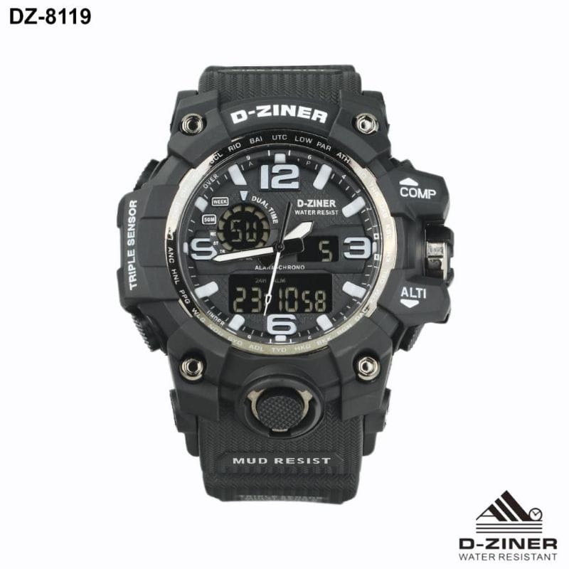 JAM TANGAN PRIA DZINER 8119 D-ZINER 8119 ORIGINAL ANTI AIR