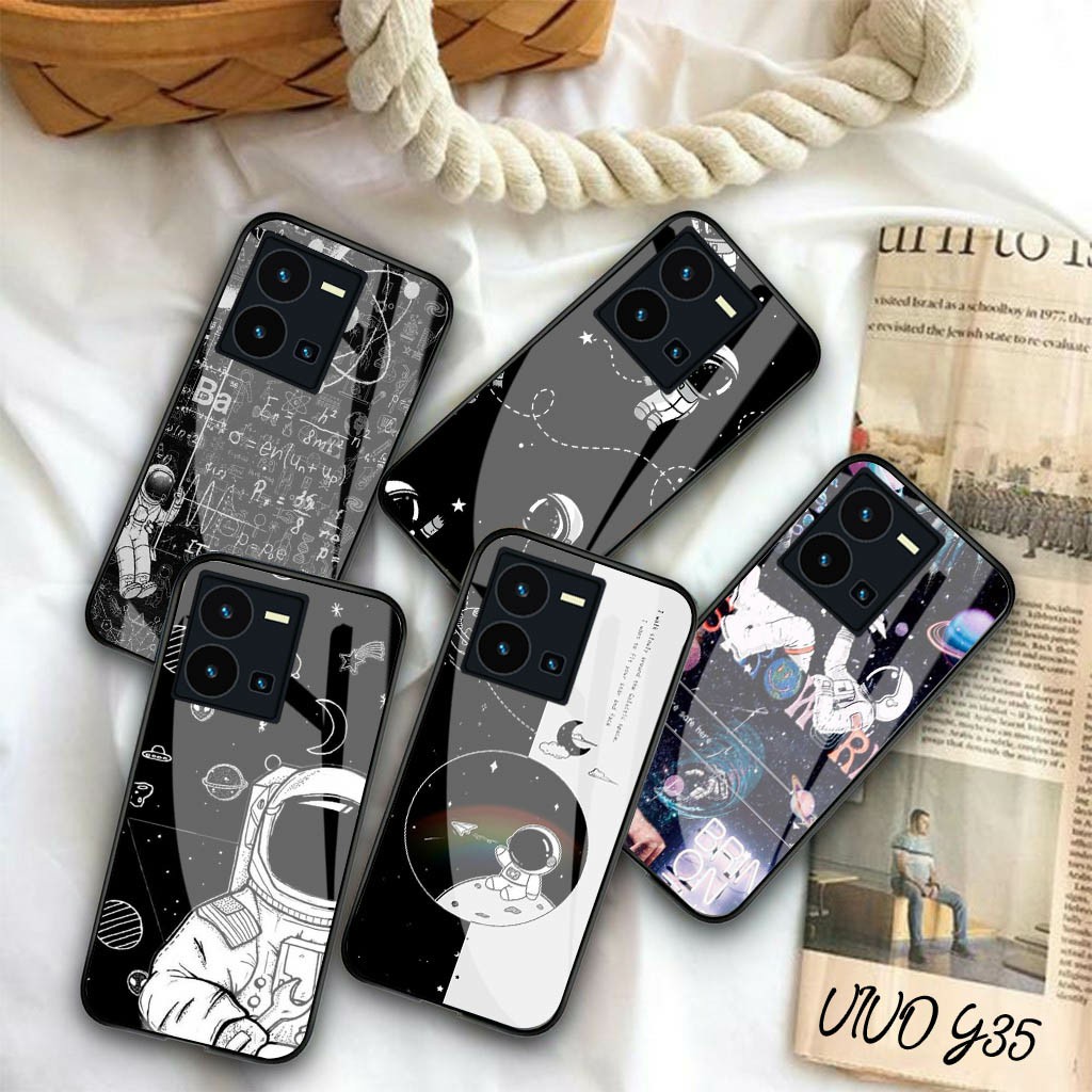 Softcase Glass Vivo Y35 - Case Vivo Y35 - Case Lucu - case Vivo Y35 - kesing Vivo Y35 - softcase Viv
