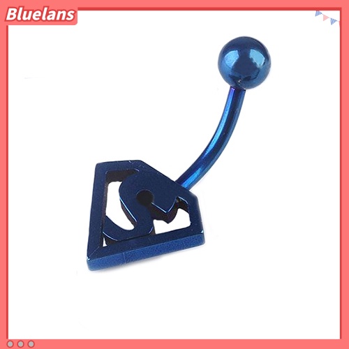 Bluelans Stainless Steel Bat Ball Belly Navel Ring Button Barbell Body Piercing Jewelry