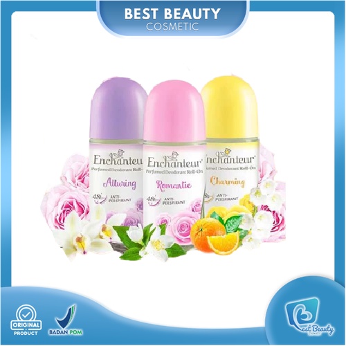 ★ BB ★ Enchanteur Perfumed Roll On 40gr | Anti Odor | Deodoran | Anti Bakteri | Charming | Alluring | Romantic