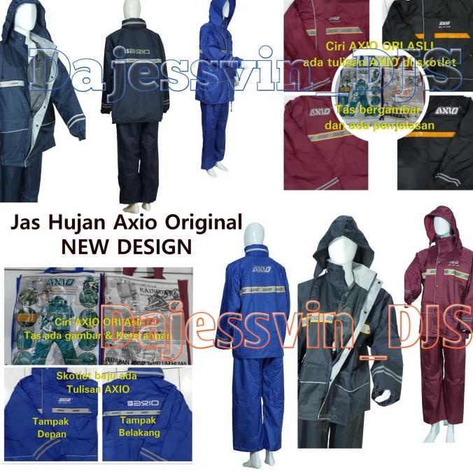Jas Hujan AXIO / raincoat Axio 882 silver series / Stelan Axio
