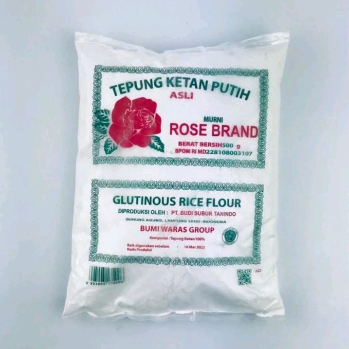 

Tepung Ketan Putih ROSE BRAND 500GR