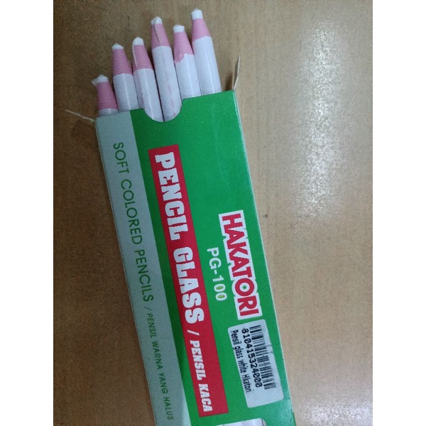 

pensil kaca glass pencil Putih/Kuning merk Hakatori pensil kaca