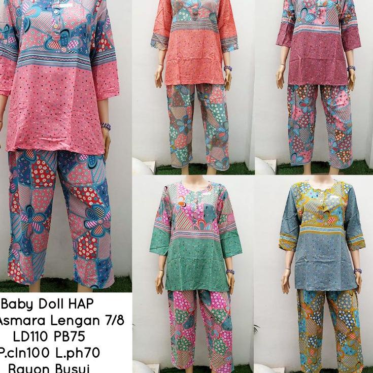 [CMS.18Oc22ғ] Baby doll hap rc asmara lengan 7/8 bu tejo