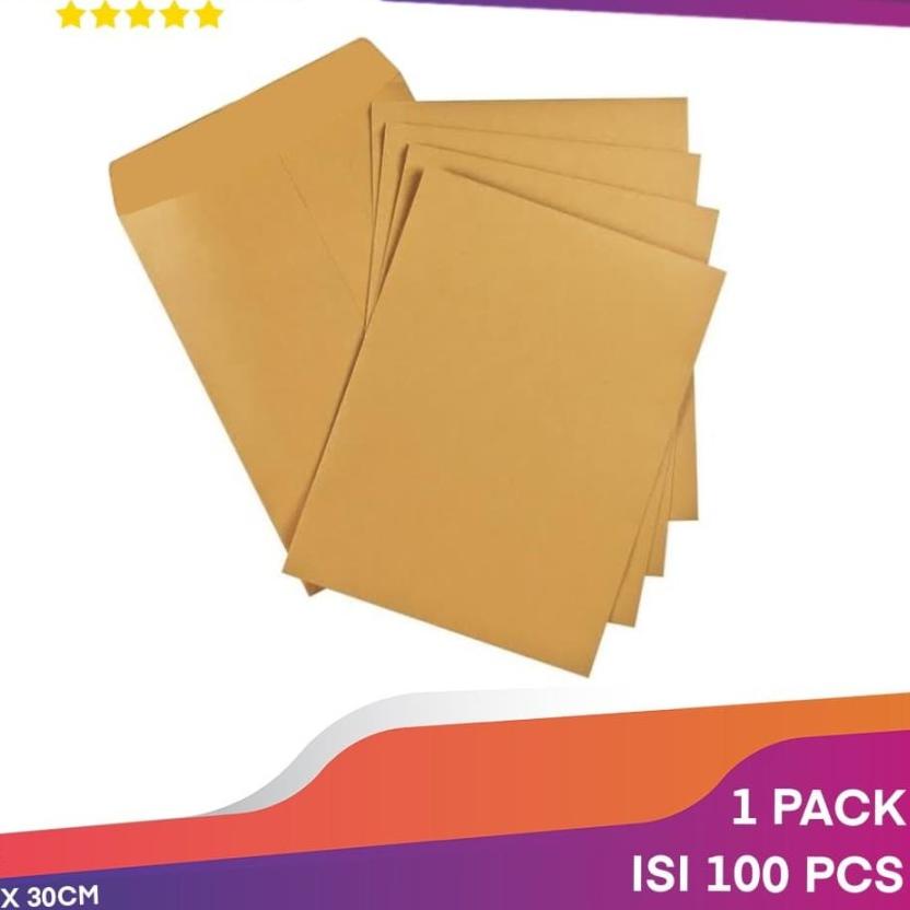 

Promo Spesial AMPLOP COKLAT A4 21.5 X 30CM AMPLOP SURAT COKELAT 1 PACK