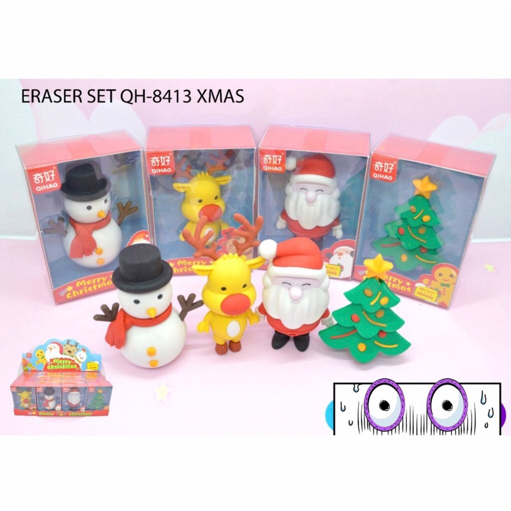 

STIP HAPUSAN PENGHAPUS LUCU NATAL/CHRISMAST SANTACLAUS ERASER