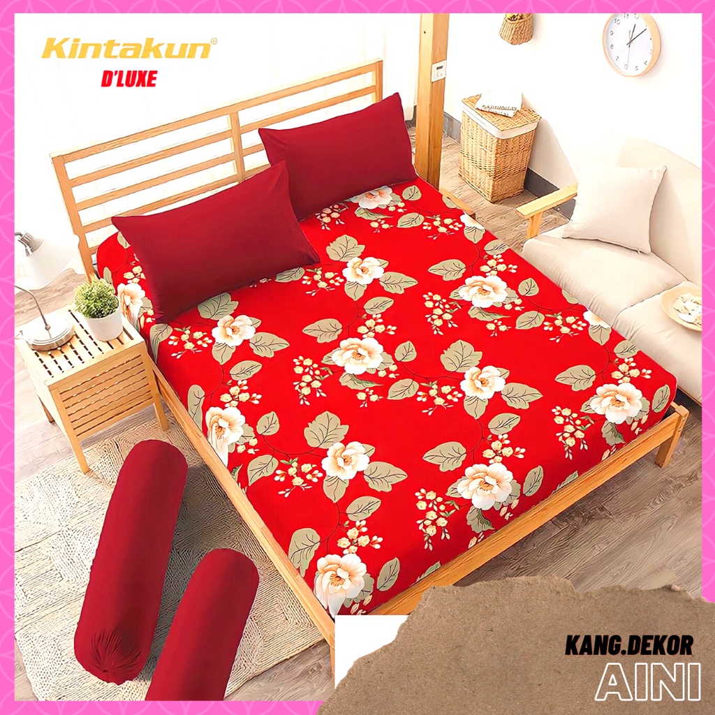 SPREI KINTAKUN DLUXE MOTIF AINI 180x200 NO 1 KING SEPREI CANTIK MURAH MOTIF TERBARU SEPRAI KAMAR TIDUR D’LUXE SEPREI AESTHETIC D LUXE KINTAKUN SEPRAI CANTIK SEPRE DLUXE PROMO ANTI LUNTUR MOTIF PLUS SARUNG BANTAL SPREI DEWASA ALAS KASUR SPREI ADEM