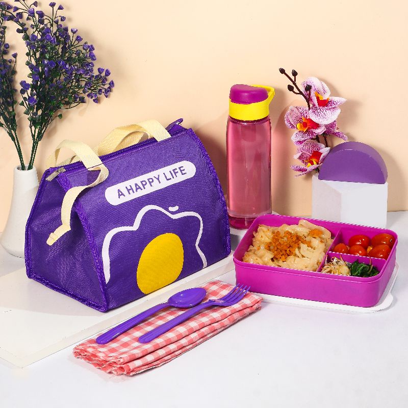 Tas bekal aluminium dengan kotak bekal Botol minum