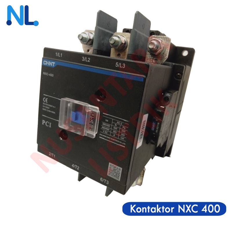 Kontaktor CHINT NXC - 400A 220V 200kW 3P 2NO + 2NC