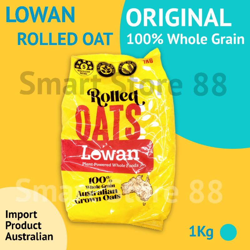

LOWAN ROLLED OAT ORIGINAL 1KG CEREAL LOWAN SEREAL
