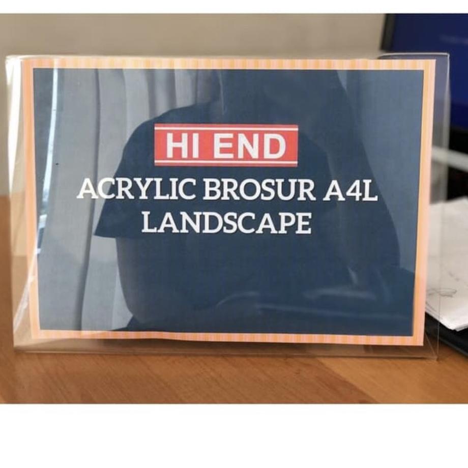 

FREE ONGKIR!Acrylic Tent Holder / Tempat Brosur Akrilik Landscape ukuran A4 L|RA2
