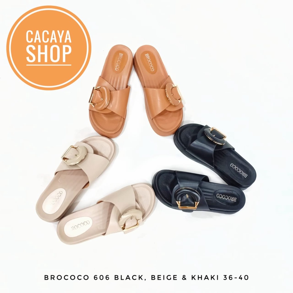 SANDAL SEPATU WANITA BROCOCO 606 CACAYA