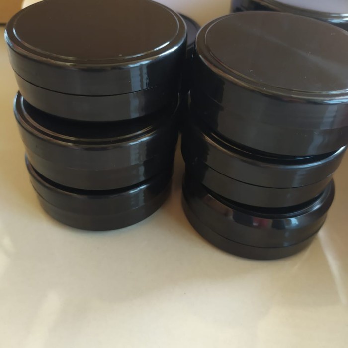 Receptacle Pot Lulur 50 Gr Warna Hitam/ Pot Pomade 50 Gr(Pkt 50 Pcs) 1Kg