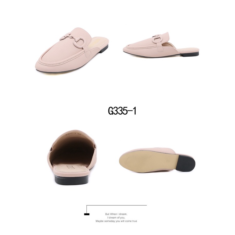 GC Horsebit Togo Leather Embellished Mules G335-1