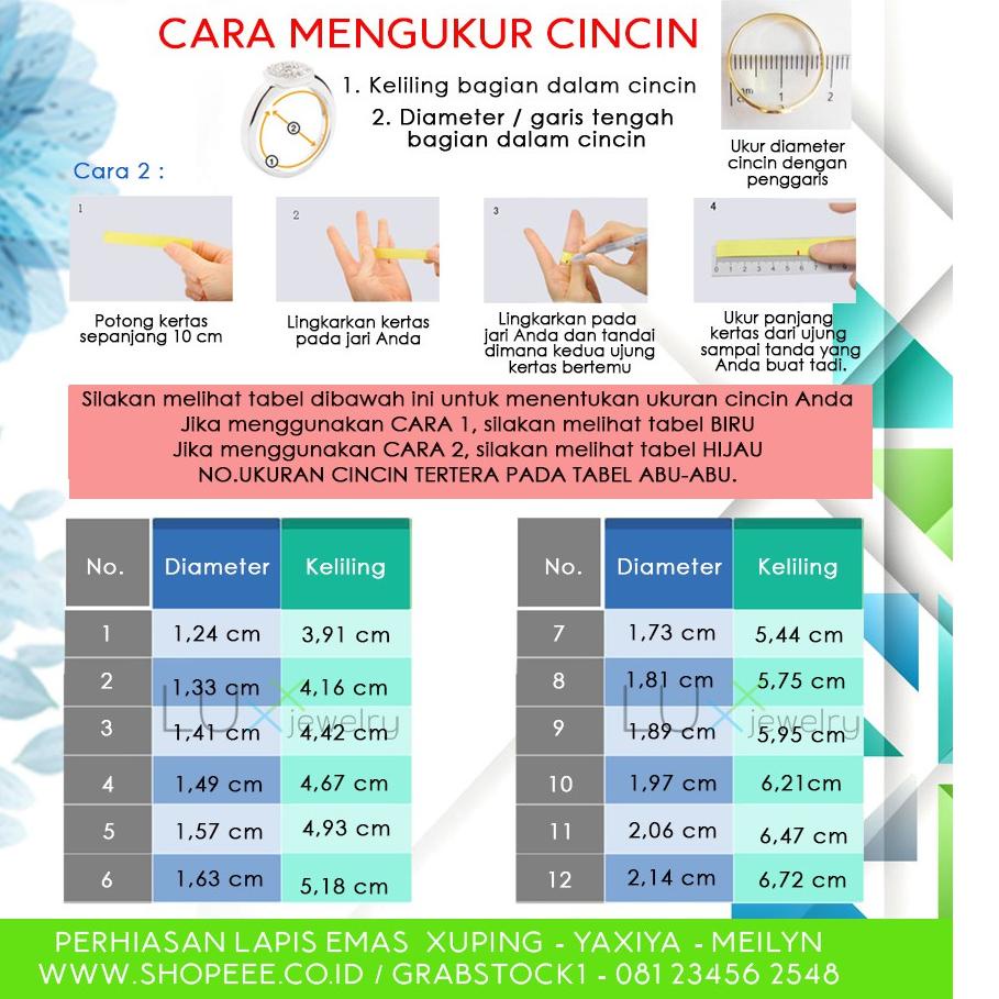 Hot Sale CN 038 Cincin Jumbo Cincin Wanita Ukuran Besar Big Size Cincin Cantik Perhiasan Imitasi Lap