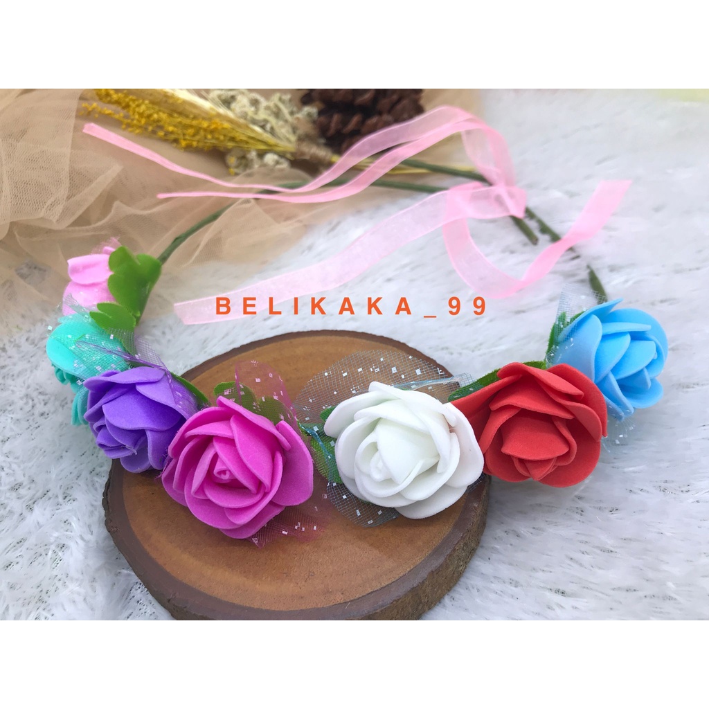 BANDO FLOWER CROWN / BANDO MAHKOTA BUNGA LINGKAR / BANDO BUNGA LINGKAR / FLOWERCROWN / BANDO CANTIK