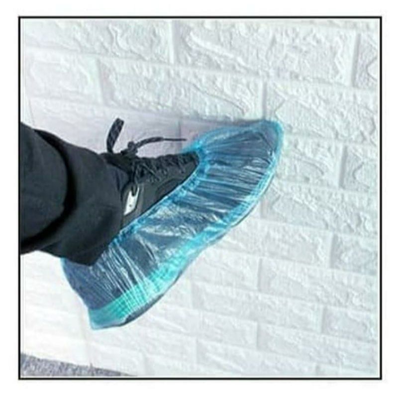 (HJ_888)Cover Sepatu Sarung Sepatu Medis Pelindung Hujan Shoe Cover Sekali Pakai Plastik Pembungkus Sepatu Cover Shoes Medis Disposable