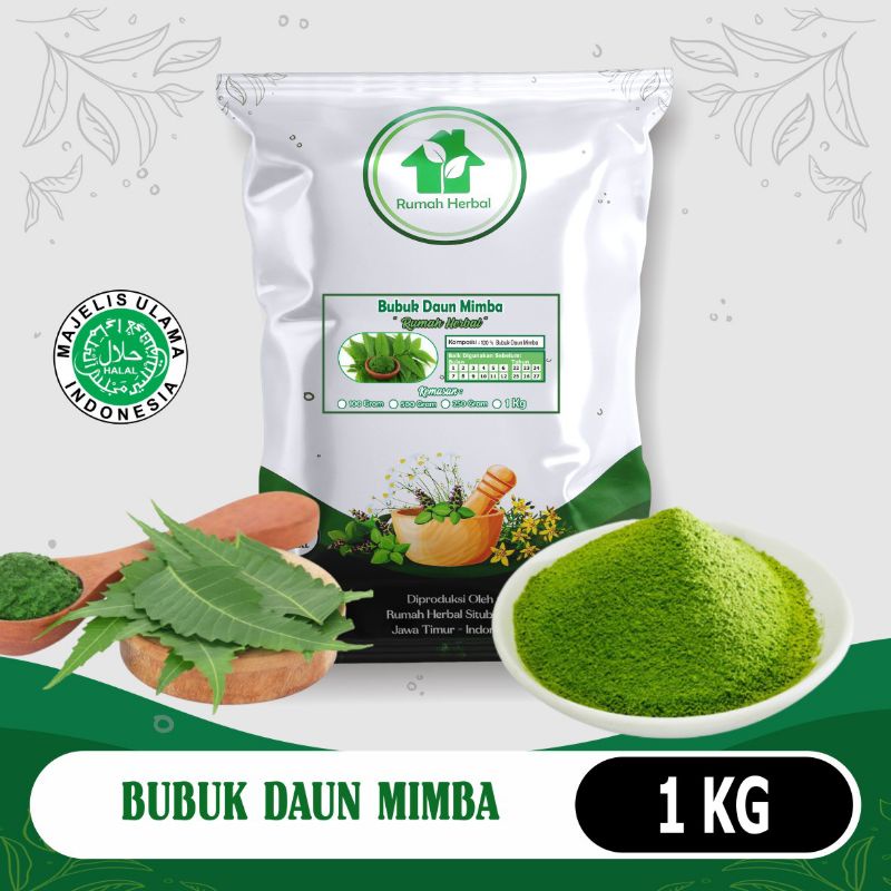 

Bubuk daun mimba murni kemasan 1kg