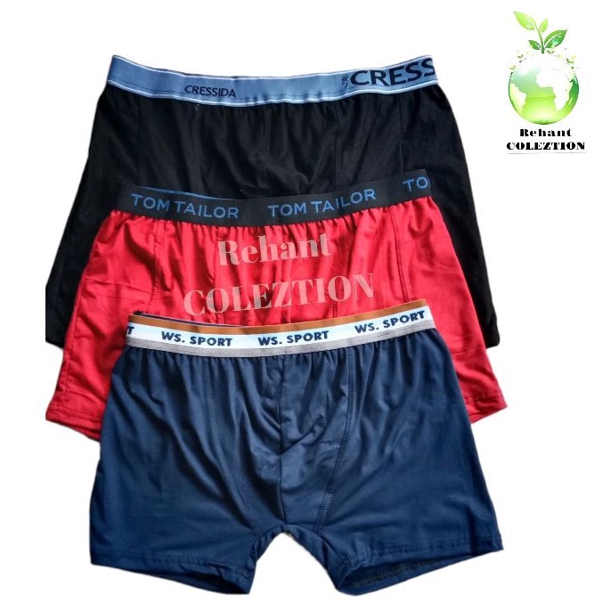 Promo isi 3 pcs celana dalam pria boxer murah berkualitas