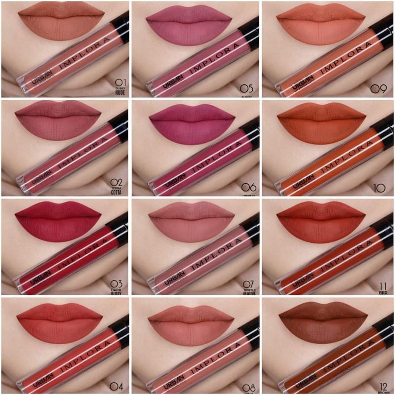 LIPCREAM IMPLORA BESTSELLER BPOM ORIGINAL (NO 1 - 20)