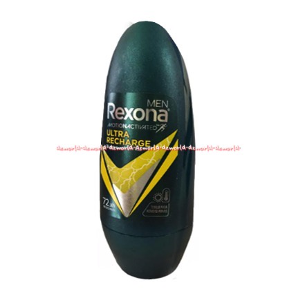 Rexona Men Ultra recharge Men Adventure 72H Rexona Roll on Untuk Pria Orange Kuning 45ml Rexona Men's Deodoran Pria Deodorant