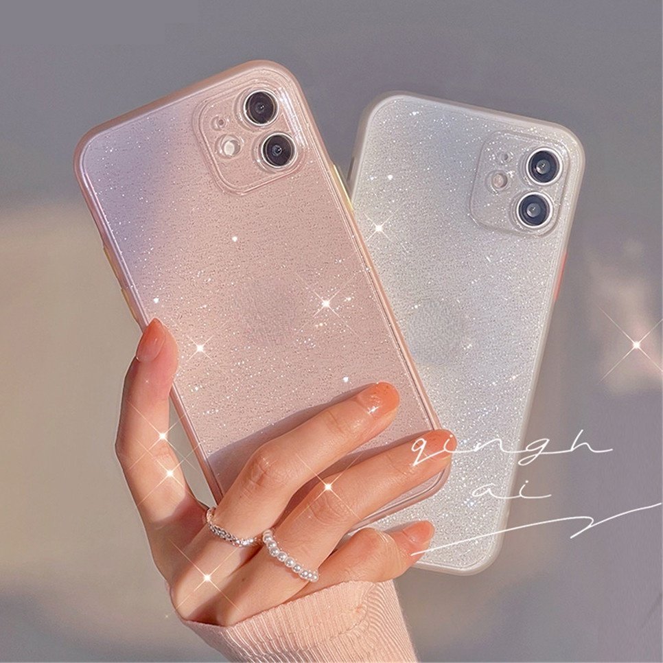Soft Case Silikon TPU Transparan Glitter Ultra Tipis Untuk iPhone 14 Pro Max 13 12 Pro Max 11 Pro Plus 7 8 Plus x XR