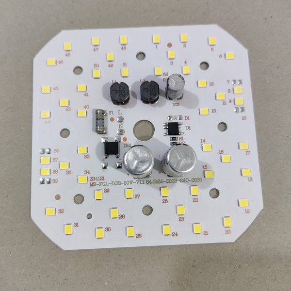 LED PCB 50W Putih Terang Mesin Lampu T Bulb 50 watt AC 220 - 240 V