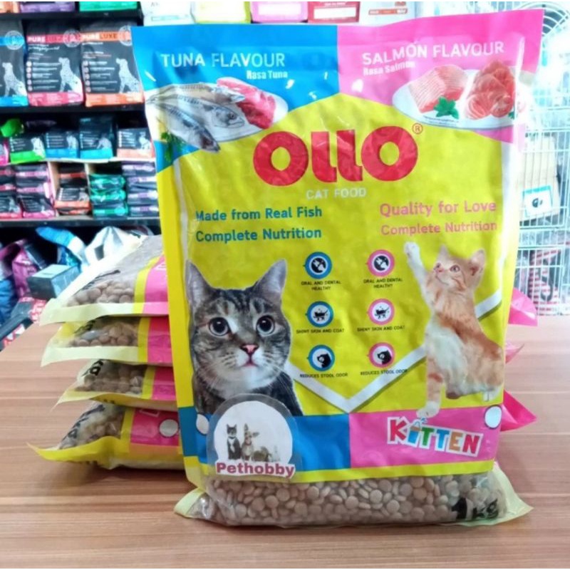 Cat Dry Food Ollo Kitten Salmon Repack 5 kg