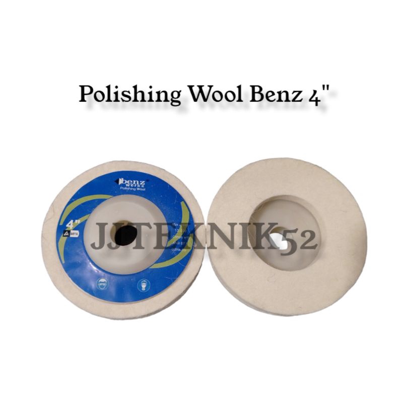 BATU GERINDA POLES WOL / GRINDING WOOL / POLISHING WOOL 4 INCH BENZ
