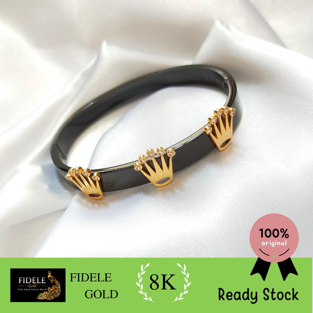 Gelang Keramik Mahkota Gelang Emas Murah Kadar Muda 375