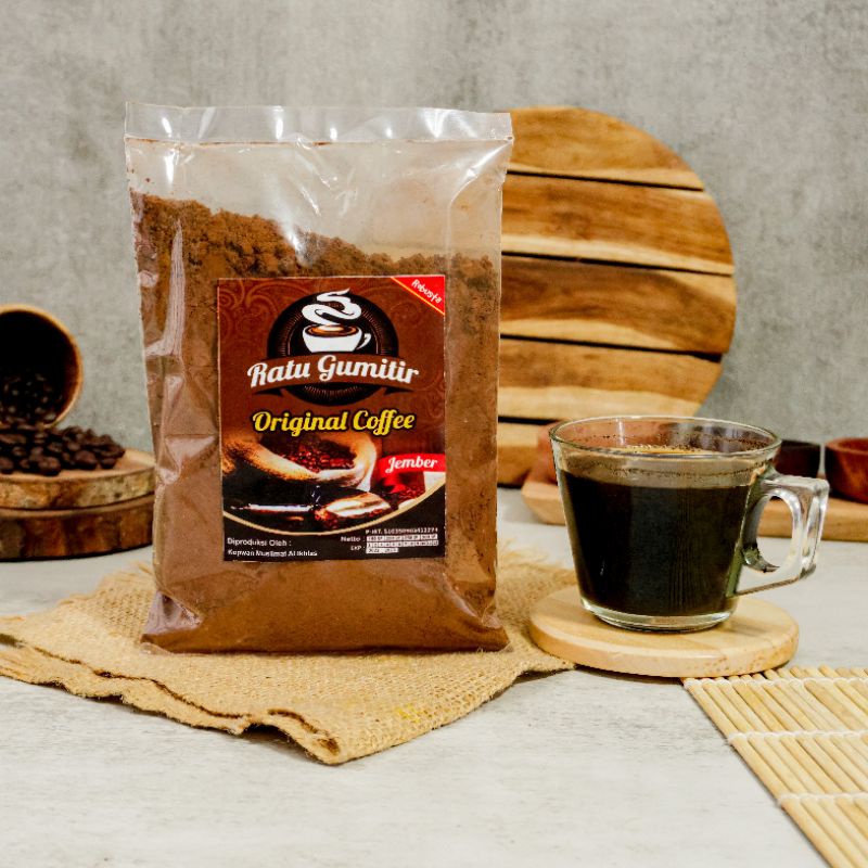 

Kopi bubuk murni Ratu Gumitir / kopi hitam / kopi murni / robusta coffe 150gr