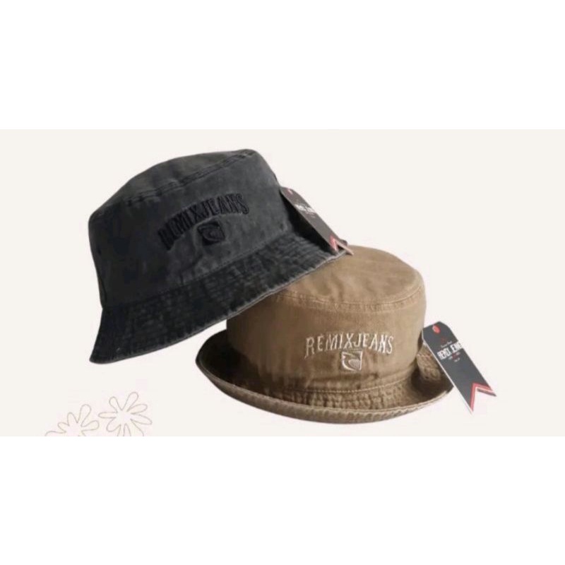 Topi Remix Jeans/topi bucket hat remix
