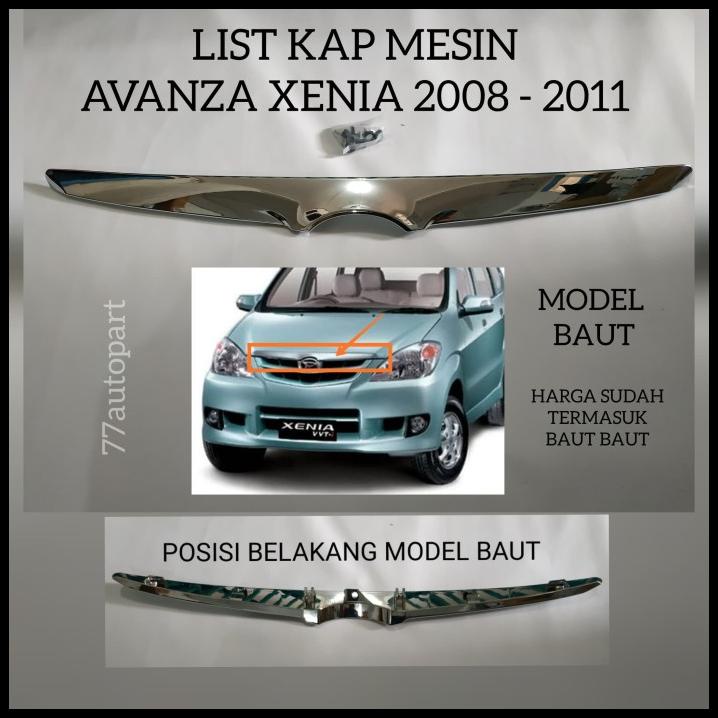 List Kap Mesin Avanza Xenia 2008 2009 2010 2011