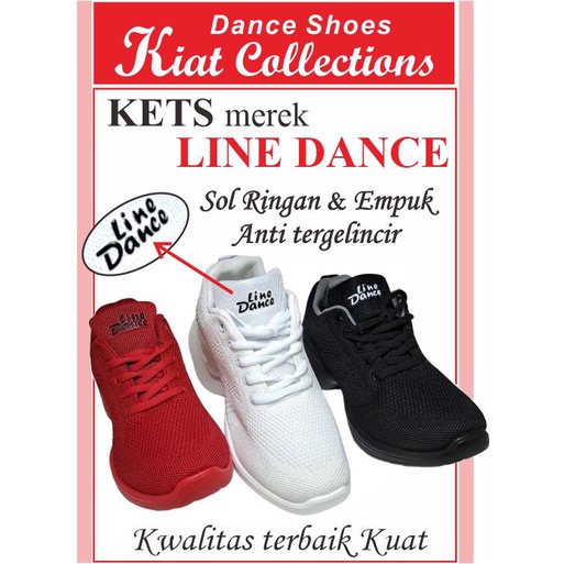 SEPATU KETS  MEREK LINE DANCE TERBAIK DANSA WANITA TARI MENARI JOGGING SNEAKER INDOOR OUT DOOR SOL KUAT dan TEBAL ANTI SLIP TIDAK MUDAH TERGELINCIR