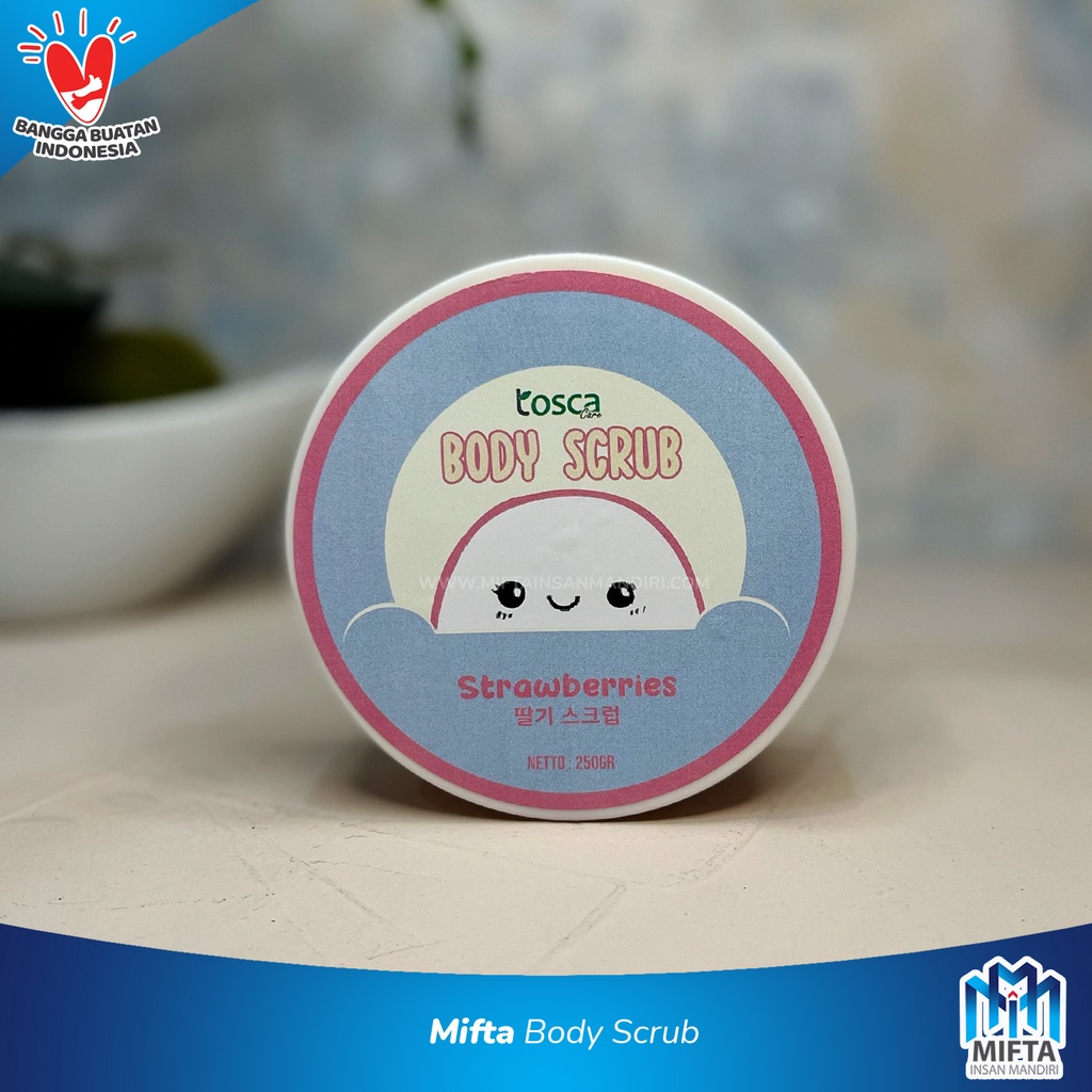 BODY SCRUB TOSCA LULUR / LULUR PELEMBUT DAN MENGHALUSKAN TUBUH