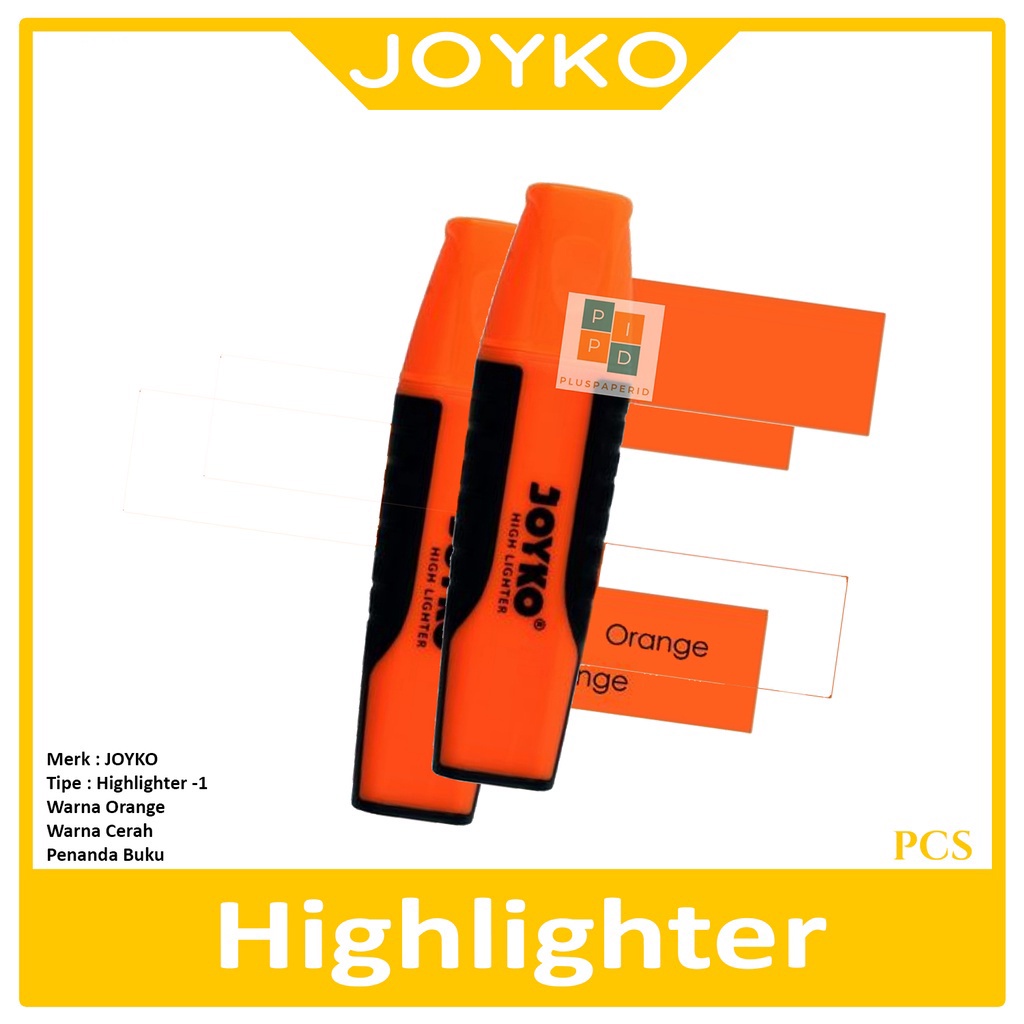 

JOYKO - Highlighter - HL-1 Warna Orange - Pcs