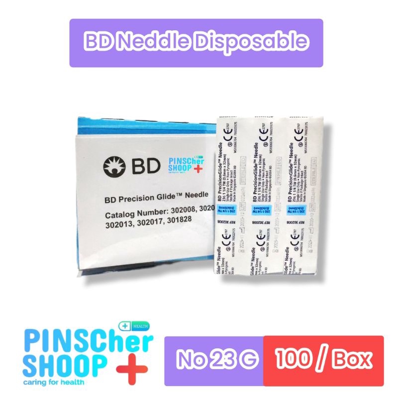 BD NEDDLE DISPOSABLE 23 G PER BOX