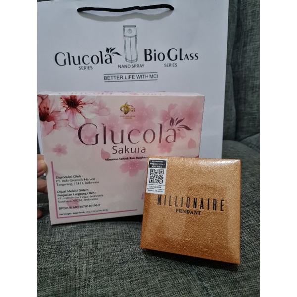 PAKET KALUNG LSW ROSEGOLD + GLUCOLA SAKURA ORIGINAL MCI
