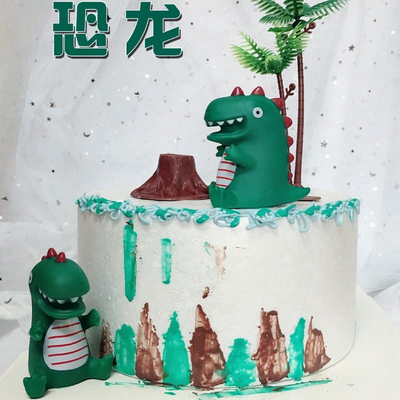 topper kue dinosaurus hiasan kue ulang tahun