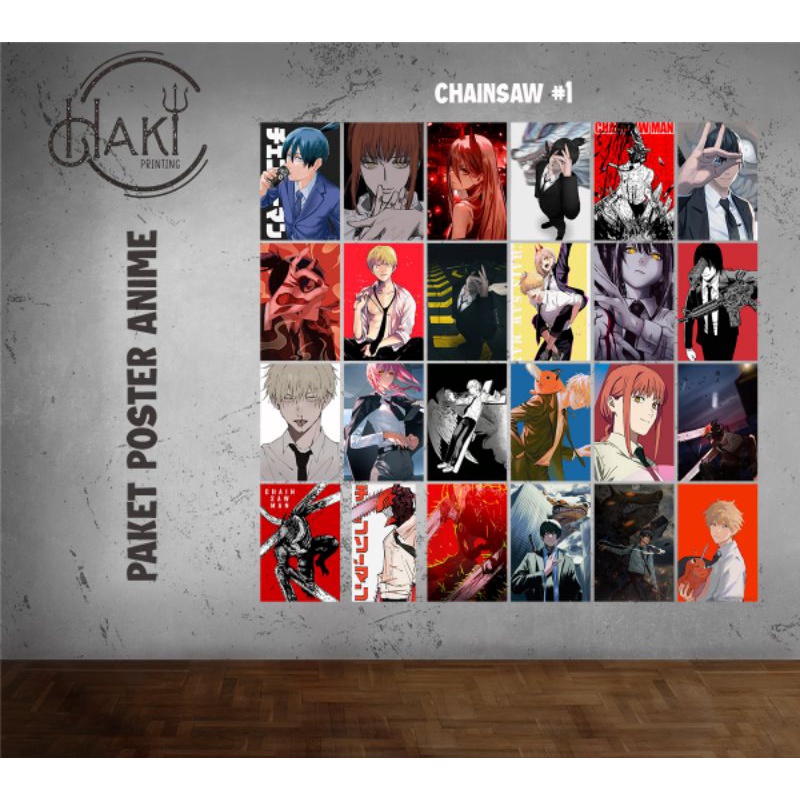 PAKET POSTER ANIME CHAINSAW MAN