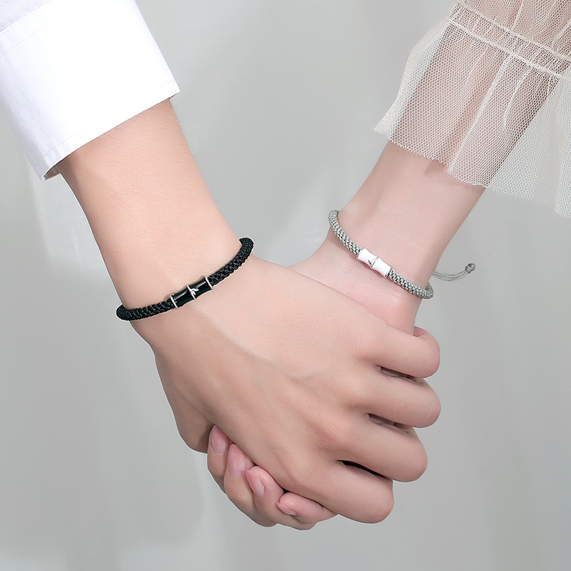 Gelang couple Sterling silver S925-Bamboo Gelang Pasangan Chinese style gelang fashion  gelang pria perak asli S925 Original Arctic Deer