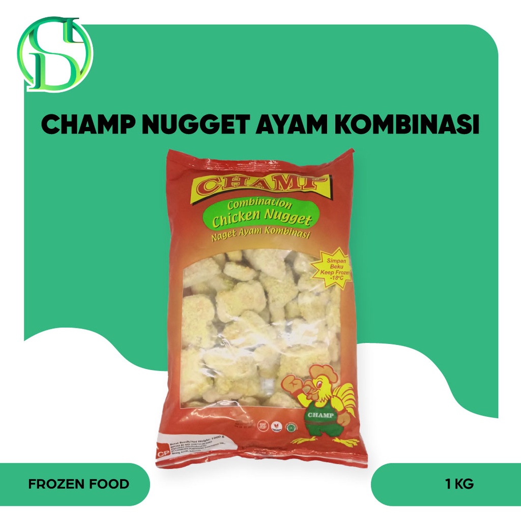 

Combination Chicken Nugget Champ Naget Ayam Kombinasi 1kg