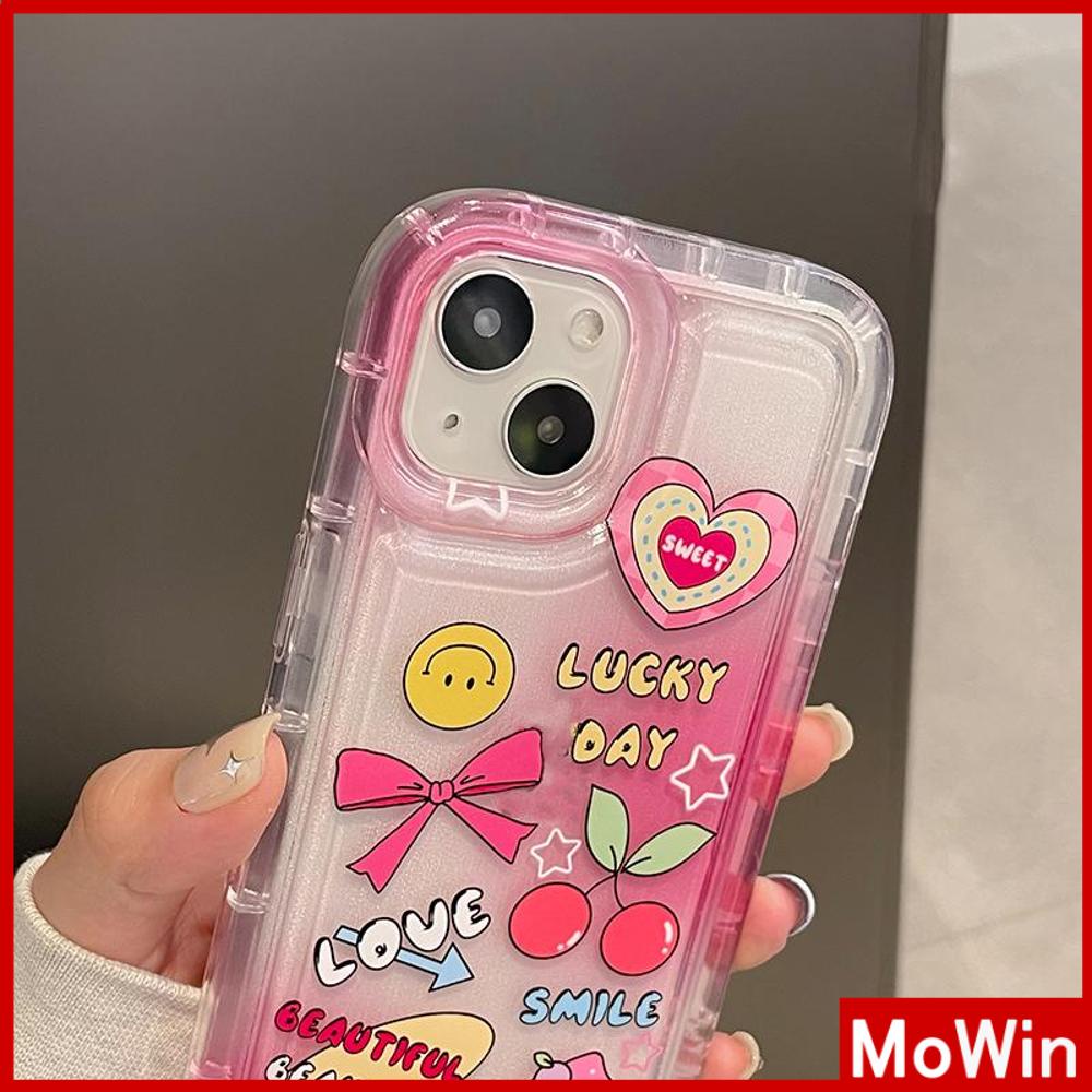 For iPhone 14 Pro Max iPhone Case Soft Case TPU Clear Case Airbag Shockproof Protection Camera Cartoon Cute Compatible For iPhone 13 Pro Max 12 Pro Max 11 Pro Max 7plus XR xs max