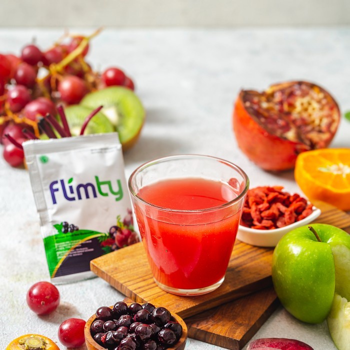 Ecer FLIMTY Fiber Minuman Obat Diet Pelangsing Detox Original 1 Sachet